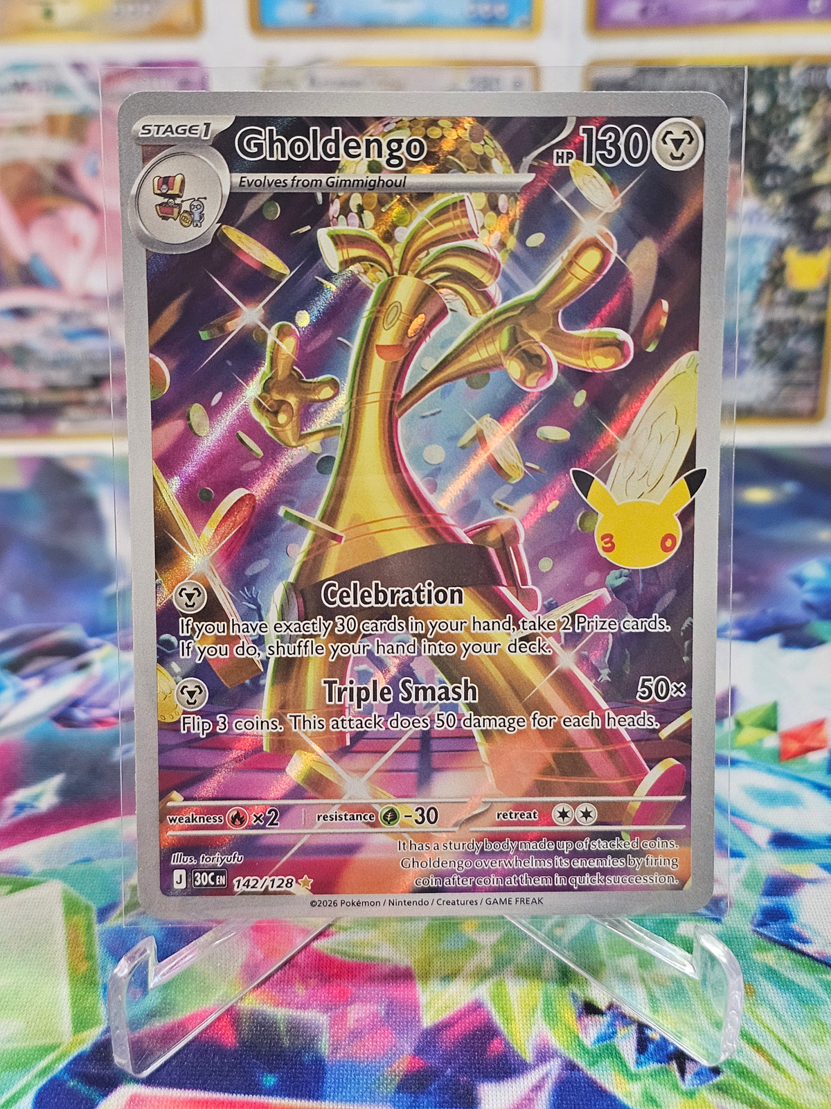 Pokemon 30th Celebration Gholdengo IR 142/128