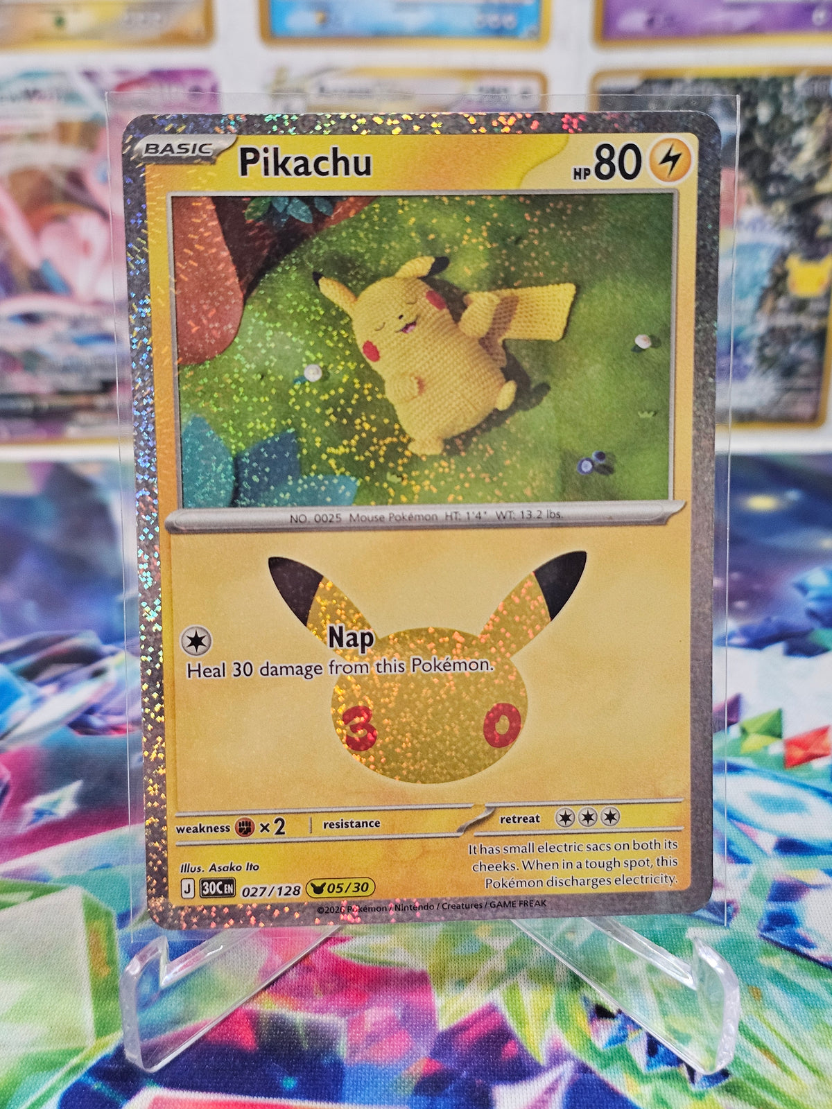 Pokemon 30th Celebration Pikachu 27/128 (05/30)