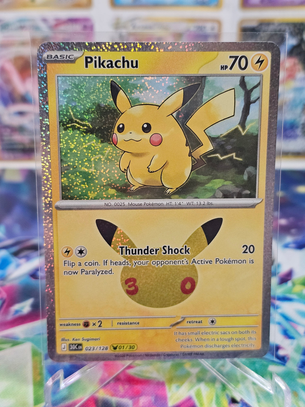 Pokemon 30th Celebration Pikachu 23/128 (01/30)