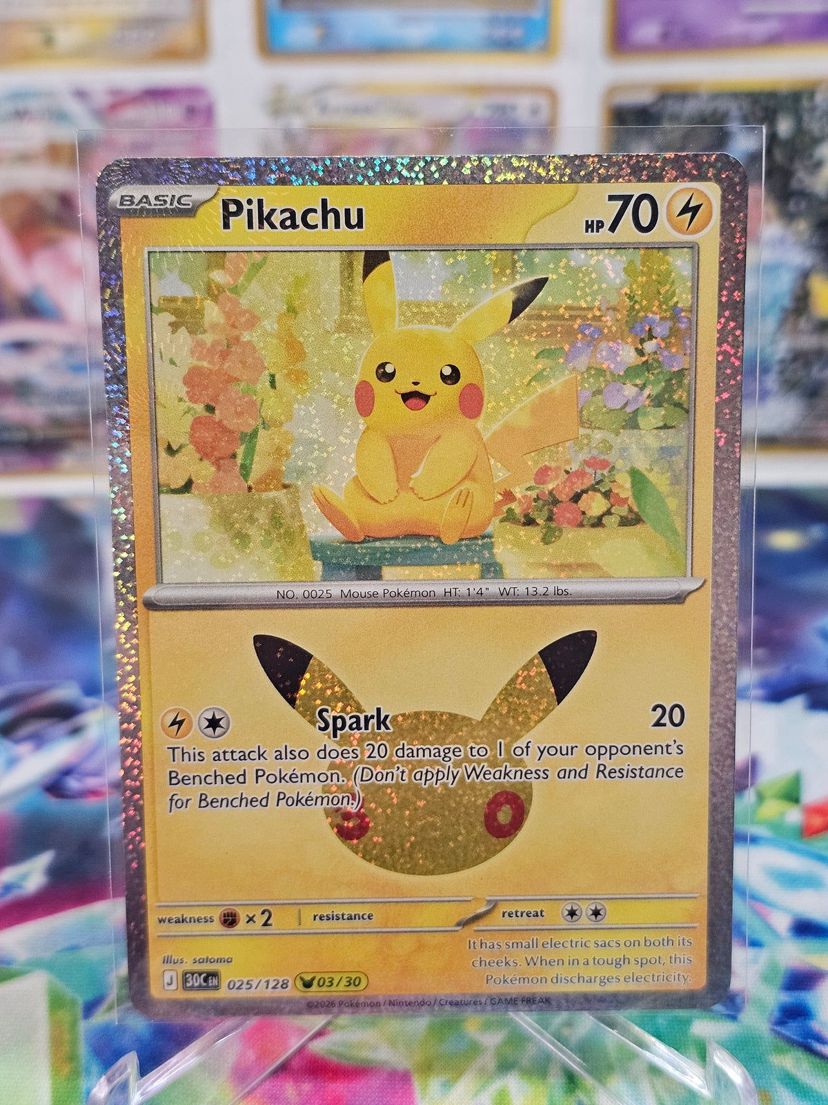 Pokemon 30th Celebration Pikachu 25/128 (03/30)