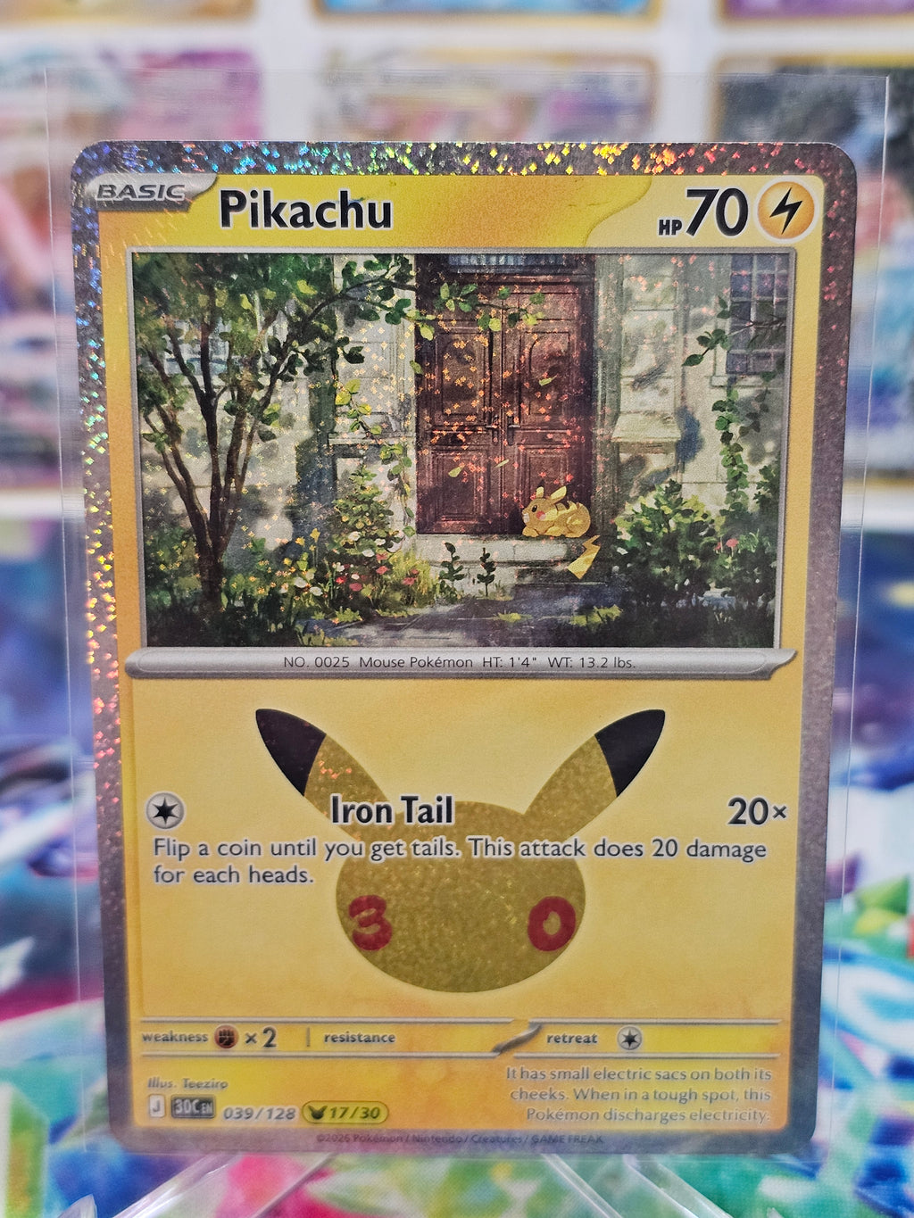 Pokemon 30th Celebration Pikachu 39/128 (17/30)