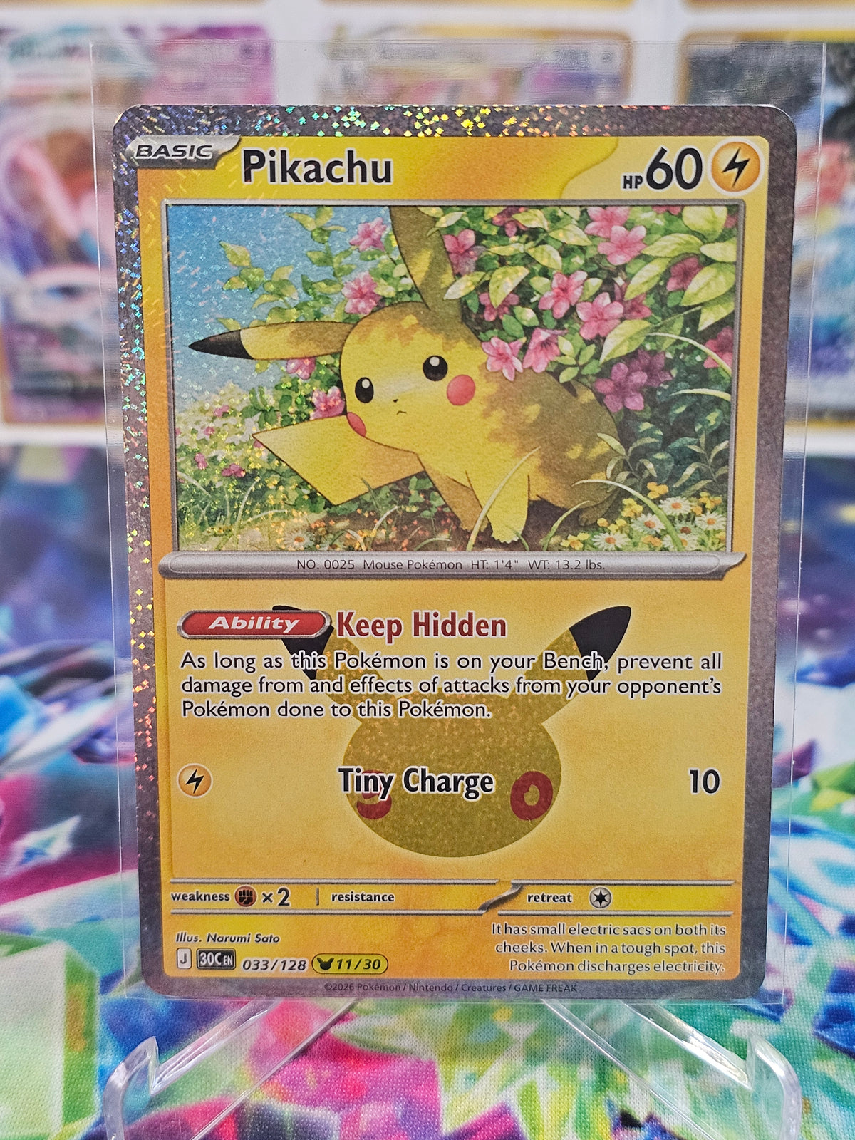 Pokemon 30th Celebration Pikachu 33/128 (11/30)