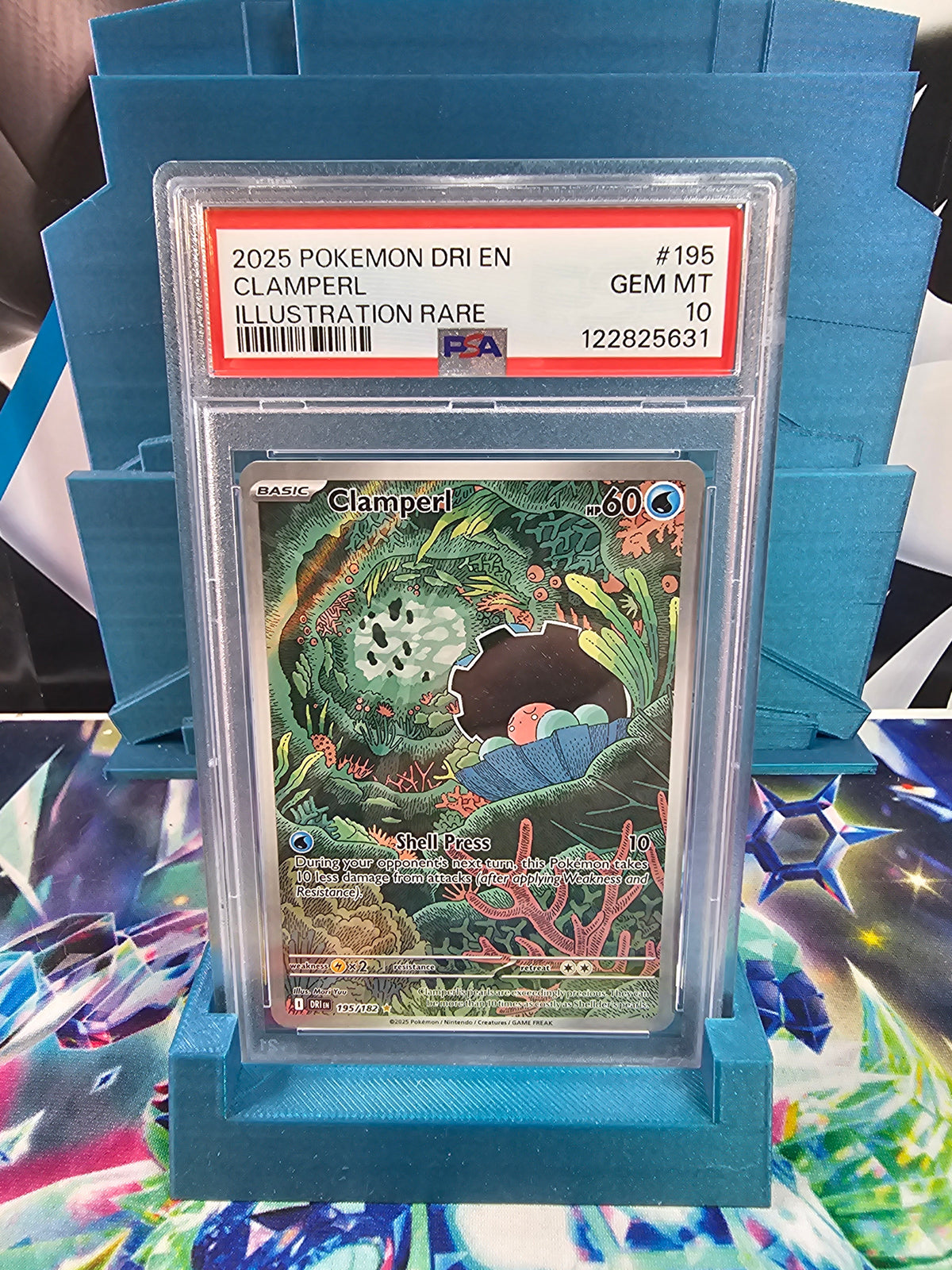 2025 Pokémon Destined Rivals Clamperl IR Gem Mint 10