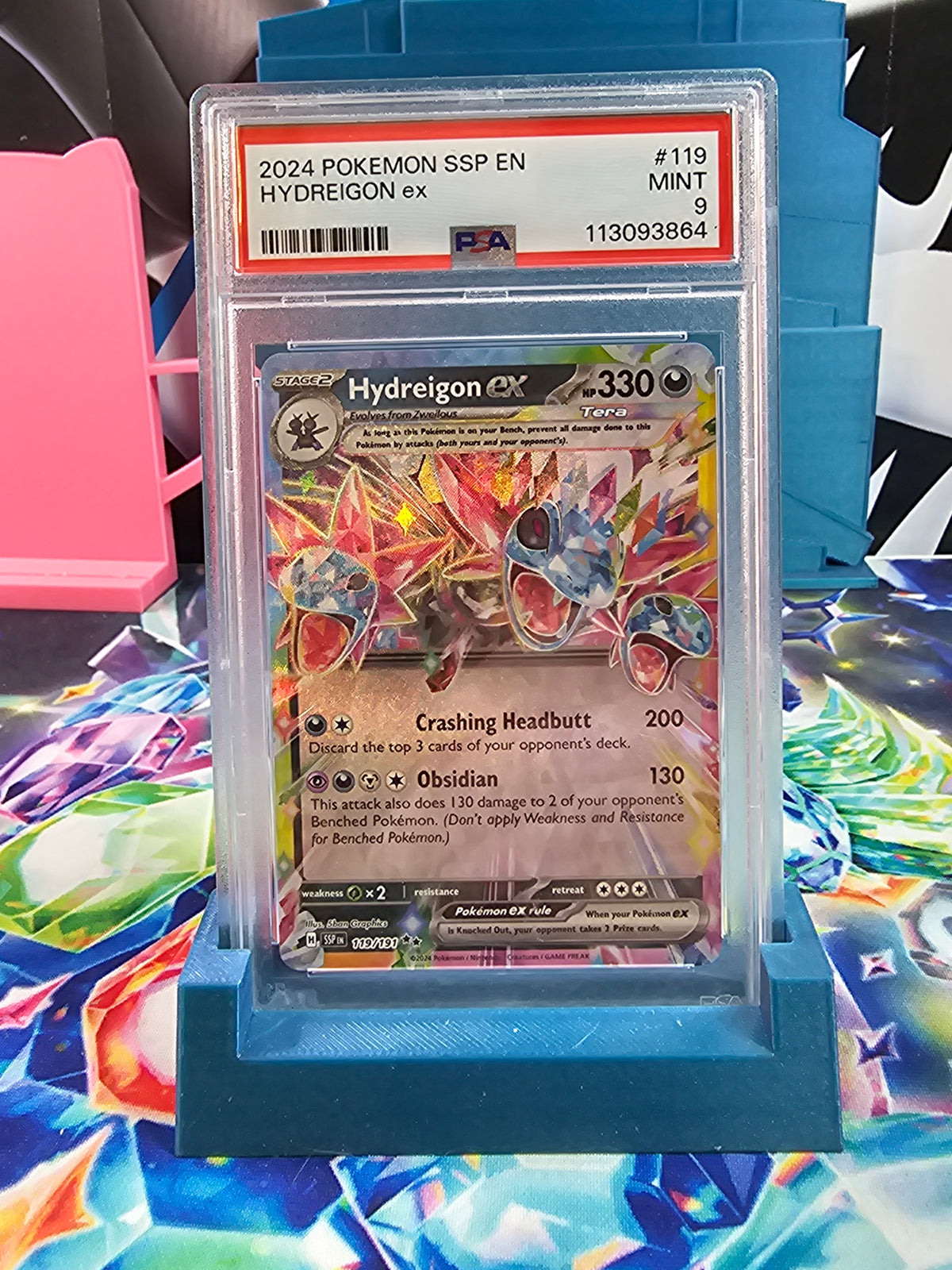2024 Pokémon Surging Sparks EN Hydreigon EX PSA 9