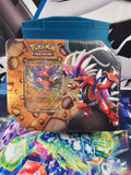 Pokémon TCG Slashing Legends Koraidon ex Tin NEW Factory Sealed