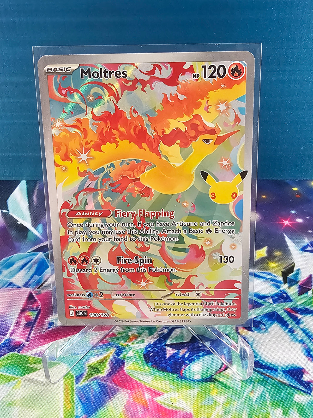 Pokémon 30th Celebration Moltres IR 130/128