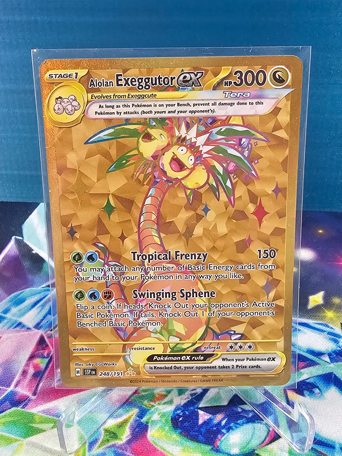 2024 Pokémon Surging sparks Alolan Exeggutor EX hyper rare 248/191