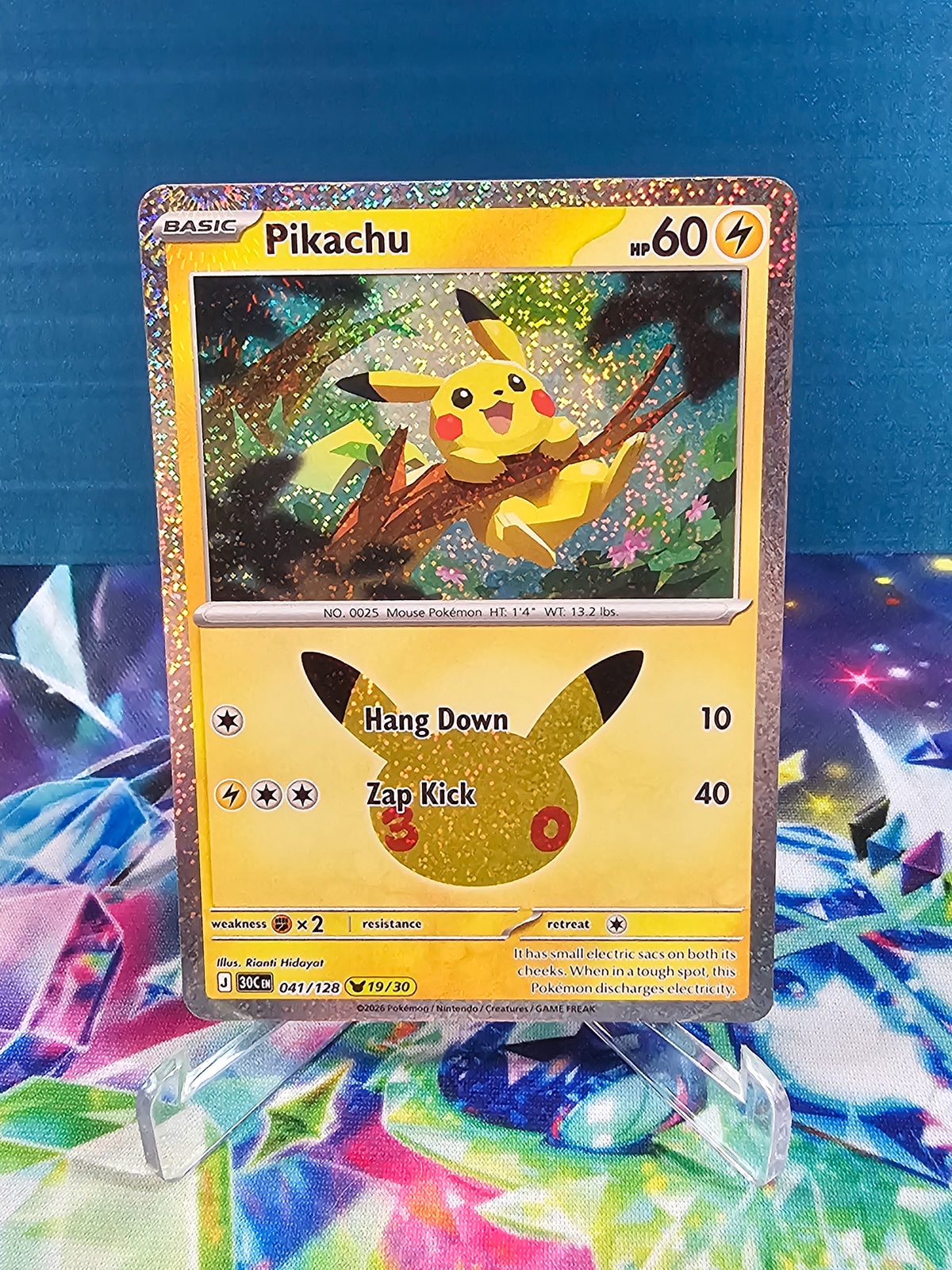 Pokémon 30th Celebration Pikachu 41/128 (19/30)