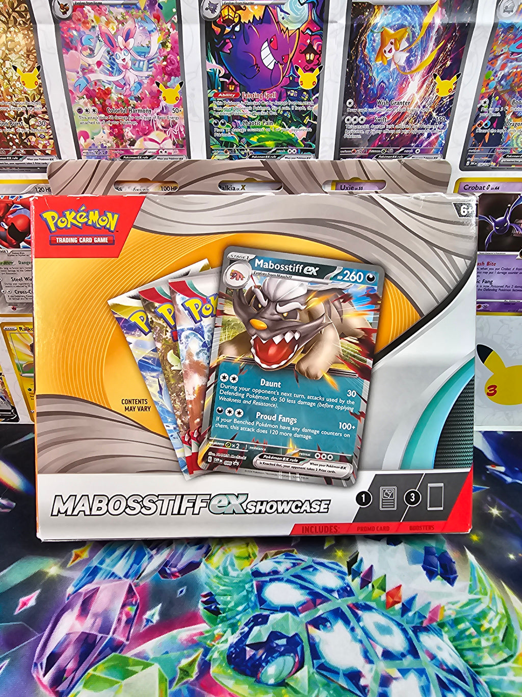 Sealed Pokémon Mabosstiff EX Showcase (3 Packs)