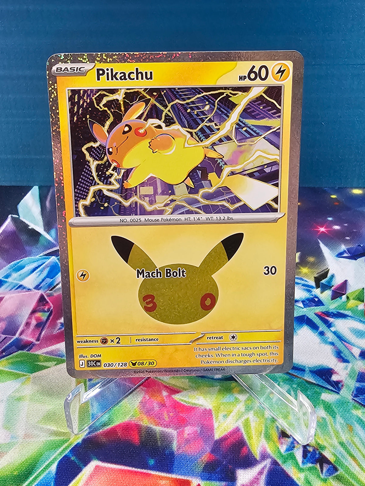 Pokémon 30th Celebration Pikachu 30/128 (08/30)