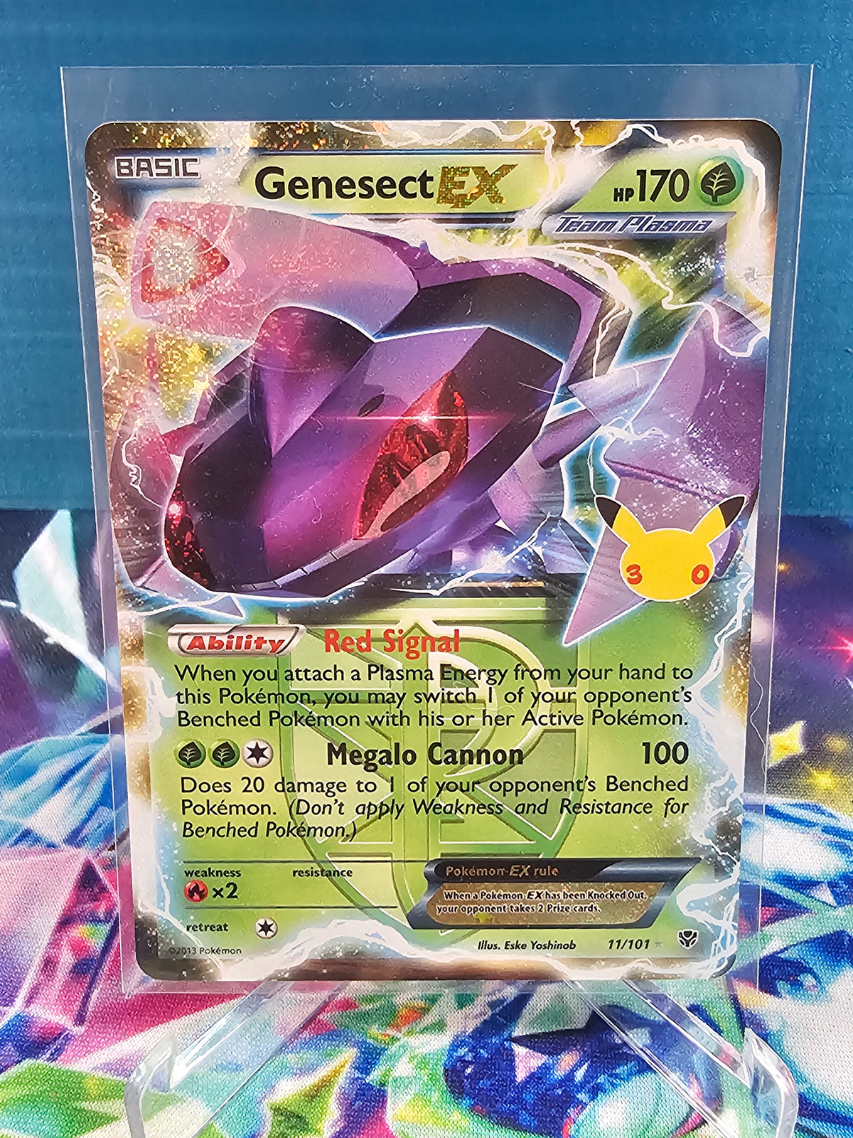 Pokémon 30th Celebration Genesect EX Gold Classic Collection 11/101