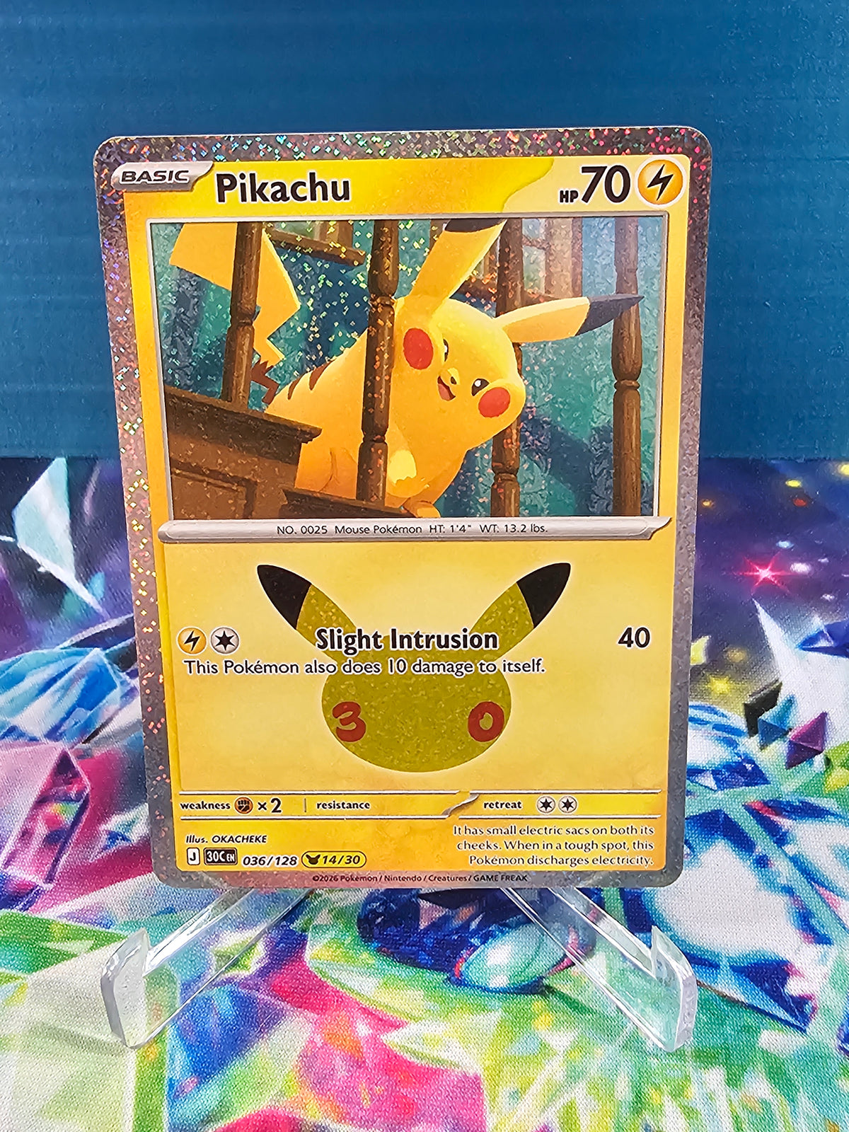 Pokémon 30th Celebration Pikachu 36/128 (14/30)